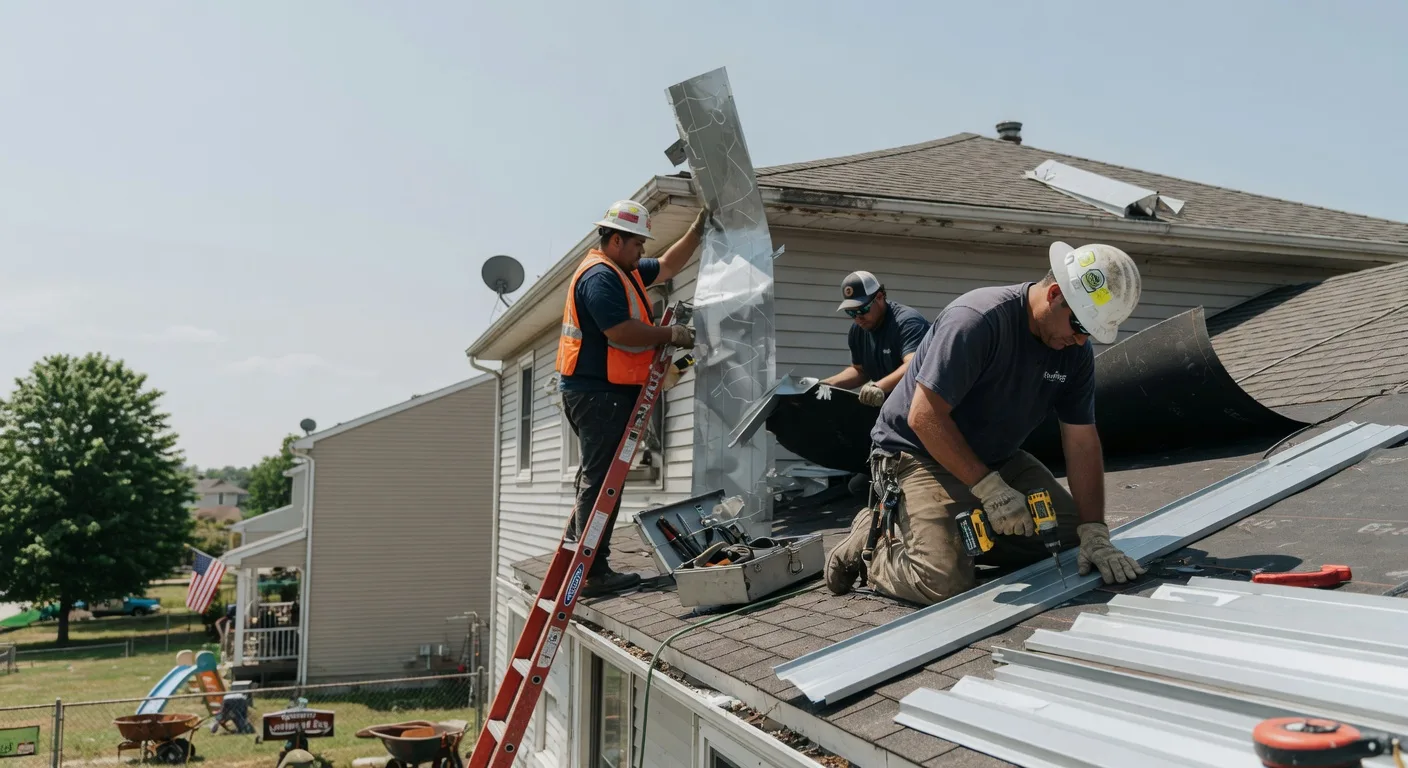 Storm Damage Metal Roof Repair in Stinnett, TX